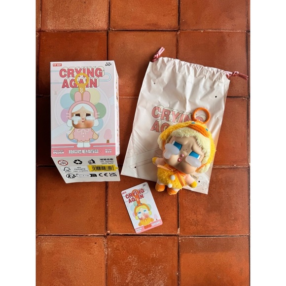Authentic Pop Mart ‘Duck You’ CRYBABY Crying Again Keychain Plush *Opened* - Picture 6 of 10